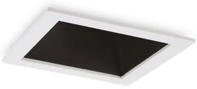 Χωνευτό Σποτ Φωτιστικό Οροφής LED 11W Λευκό-Μαύρο 3000K 8,5x8,5cm IP40 Trim Game 192352 Ideal Lux 192352