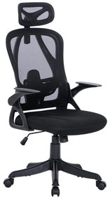 Πολυθρόνα Γραφείου A8982 01.0388 58x64x120/130cm Black Zita Plus