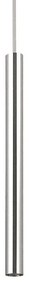 Φωτιστικό Οροφής Ultrathin Round 187662 3x60/255cm LED 11,5W 3000K Chrome Ideal Lux