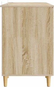 vidaXL Γραφείο Sonoma Δρυς 142,5 x 50 x 75 εκ. Επεξεργασμένο Ξύλο