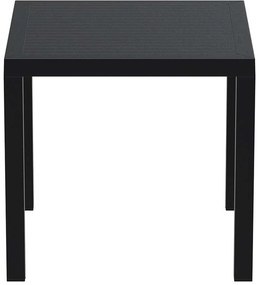 Τραπέζι πολυπροπυλένιου Ares 80x80 Μαύρο