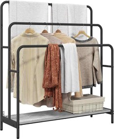 vidaXL Ράφι Ρούχων με ράφι Γκρίζο Σονομα 90 x 30 x 100,5 εκ.