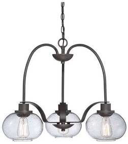 Πολυέλαιος Κρεμαστό Φωτιστικό 3xE27 Trilogy Elstead Lighting-QZ-TRILOGY3-Μπρονζέ QZ-TRILOGY3