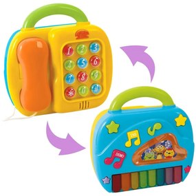 Playgo Τηλέφωνο & Πιάνο 2σε1 Με Πολύχρωμα Πλήκτρα & Μελωδίες