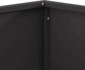 vidaXL Φωτιά Μαύρο 80 x 80 x 40 cm Ατσάλι
