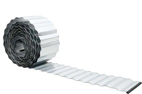 vidaxl Περίγραμμα γκαζόν 20 μ x 15 εκ Γαλβανισμένος Χάλυβας Ασημί