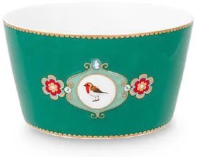 ΜΙΚΡΗ ΑΤΟΜΙΚΗ ΣΑΛΑΤΙΕΡΑ Δ15cm PIP STUDIO - LOVE BIRDS MEDALLION EMERALD-GREEN