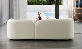 Stewehome Μοντέρνος Καναπές 3 Θέσεων λευκό 235x95x80 cm