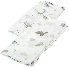 Μουσελίνες/Πάνες Αγκαλιάς (Σετ 2τμχ) Bimbidreams T-Rex