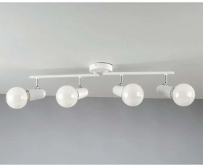 Φωτιστικό Οροφής - Σποτ Punto SPOT-PUNTO-4 BCO Ρυθμιζόμενο 4xE27 68x14x10cm White Intec Μέταλλο