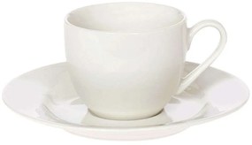 Φλυτζάνι Καφέ Με Πιατάκι Silk Pure 25.000.17 120ml White Cryspo Trio Πορσελάνη