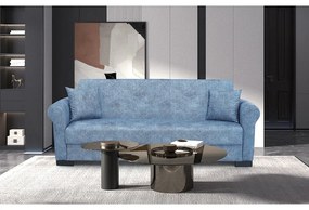 Καναπές Κρεβάτι Angel Blue Grey Ύφασμα 3Θεσιος Με Αποθηκευτικό Χώρο 210x80x75Cm Κρεβ.180x100 Cm