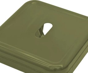 Σκαμπό Utopia pakoworld μέταλλο σε λαδί απόχρωση 30x30x45εκ