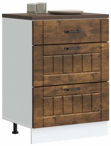 ντουλάπι βάσης κουζίνας Lucca Καπνιστή βελανιδιά