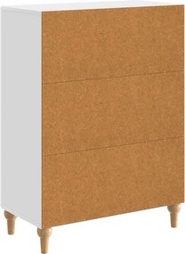 vidaXL Πλαϊνό γραφείο Γυαλιστερό Λευκό 66 x 34,5 x 90 εκ