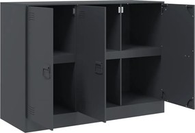 vidaXL Μπουφές Ανθρακί 99x39x73 εκ. από Ατσάλι