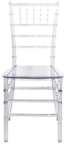 Καρέκλα Tiffany pakoworld διάφανο pc 38.5x46x88εκ