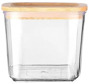 Estia Δοχείο Αποθήκευσης Στοιβαζόμενο Bamboo Essentials 500ml 10x10x9cm Πλαστικό 01-24253