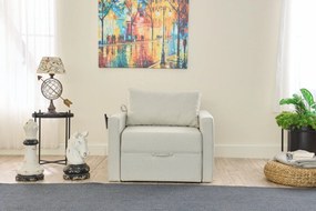 Πολυθρόνα-Κρεβάτι Κρέμα SAROS 110x86x72