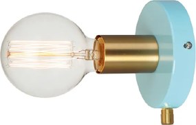 Απλίκα Τοίχου Aca Joy V36382MB Turquise/Brass