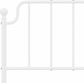 vidaXL Ανταλλακτικό κεφαλάρι Λευκό 150 εκ. Μεταλλικό