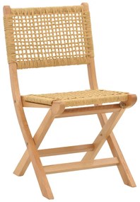 Intrahome Καρέκλα πτυσσομενη Xianju Intrahome ξύλο οξιάς και σχοινί σε φυσική απόχρωση 47x58x85εκ | SKU: INTRAPA-374111151