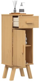 vidaXL Ντουλάπα Αποθήκευσης μπάνιου  35x30x90 εκ από μασίφ ξύλο πεύκου