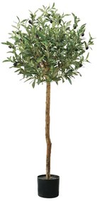 MarHome ΤΕΧΝΗΤΟ ΔΕΝΤΡΟ ΕΛΙΑΣ ΜΠΛΑΛΑ ΣΕ ΓΛΑΣΤΡΑ - Y120cm  04-24198