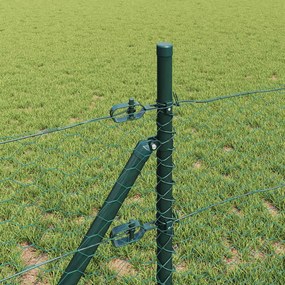 vidaXL Έξιγωνο φράχτη σταθερού εδάφους 10 x 0,4 m Πράσινο Δίχτυ