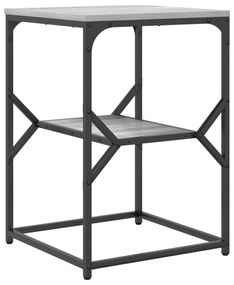 vidaXL Τραπέζι Πλευρικό Γκρι Σονομά 41x40x60 εκ Επεξεργασμένου Ξύλου