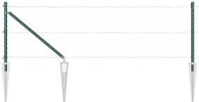 vidaXL Στυλίσκοι Φράχτη με Σφήνα 52 τεμ Ø32 mm 80 cm Γαλβανισμένο Χάλυβα