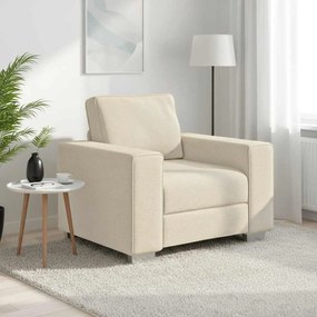 vidaXL Καθίσμα Σαλονιού Μπεζ 100 cm Ύφασμα μείγματος λινών