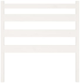 Κεφαλάρι Κρεβατιού Λευκό 96 x 4 x 100 εκ. από Μασίφ Ξύλο Πεύκου - Λευκό