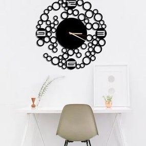 Σετ των 2 Intra απο ξύλο plywood 3mm-4mm πάχος – ξύλο ρολόι τοίχου Elegant Circles 40x40 cm INTRAVECTRY-MY554576