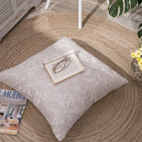 Μαξιλαροθήκη Διακοσμητική Δαπέδου Varese 02 Beige Teoran 65Χ65 Βαμβάκι-Πολυέστερ