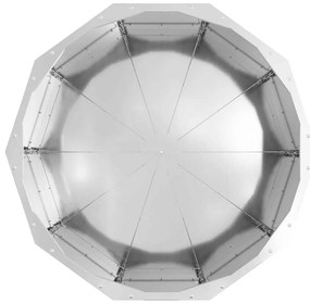 vidaXL Γλάστρα Ασημί 60 x 60 x 35 cm Επικαλυμμένος Χάλυβας