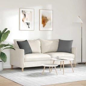 vidaXL Μαξιλάρι Καναπέ 2 pcs Σκούρο Γκρι 45 x 45 cm ύφασμα