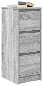 Sideboard Γκρι Sonoma 29,5x34x76 cm Ξύλινο μηχανουργικό ξύλο 861639