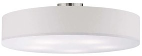 Φωτιστικό Οροφής - Πλαφονιέρα Hotel 603900501 White Trio Lighting Μέταλλο,Ύφασμα