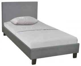 WILTON Κρεβάτι Μονό Ύφασμα Γκρι 97x203x89(Στρώμα 90x190)cm Ε8060,F2