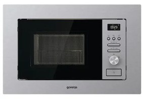 Gorenje BMI201AG1X Inox Εντοιχιζόμενος Φούρνος Μικροκυμάτων με Grill 20lt