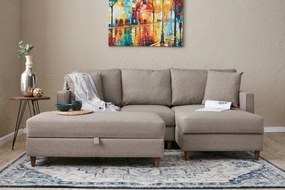 Corner Sofa Eva Right - Cream Cream