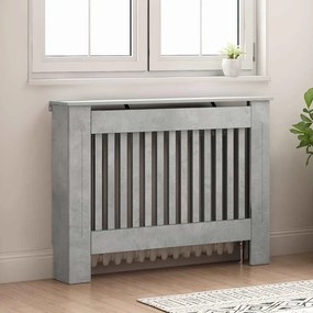 vidaXL Καπάκι Καλοριφέρ Σκυρόδεμα Γκρι 112 x 19 x 81,5 cm