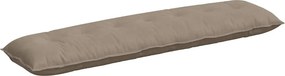 vidaXL Μαξιλάρι Πλάτης Taupe 200 x 50 εκ. Ύφασμα Μικροΐνας