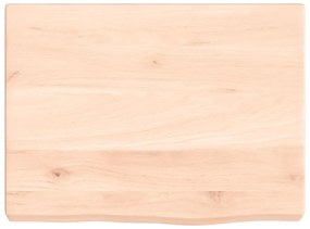 vidaXL Ράφι Τοίχου 40x30x(2-4) εκ. από Ακατέργαστο Μασίφ Ξύλο Δρυός