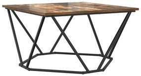vidaXL Τραπεζάκι σαλονιού Καπνιστή δρυς 80 x 80 x 45 cm