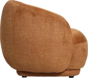 Πολυθρόνα Freya pakoworld ύφασμα σε μελί απόχρωση 93x87x76εκ