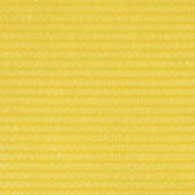 vidaXL Διαχωριστικό Βεράντας Κίτρινο 75 x 600 εκ. από HDPE