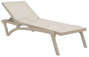 SIESTA PACIFIC ΞΑΠΛΩΣΤΡΑ TAUPE/TAUPE ΠΟΛ/ΝΙΟΥ 193X68X35εκ.53.0096