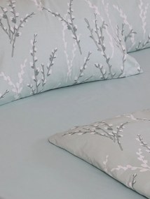 Σετ Σεντόνια Cotton Feelings 2054 Aqua Μονό με λάστιχο(105x205+30)